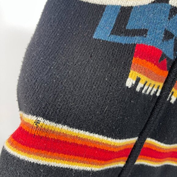 Pendleton Native Chief Joseph Pattern Cardigan Sweater Size Large *Flawed* Wool - Picture 4 of 8